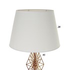 Торшер 19111/1 E27 40Вт бронза-золото 45х45х168 см - фото 36651137