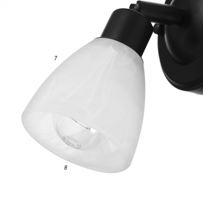 Бра 2448/1 E14 40 Вт черный