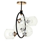 Люстра 2209/5 E27 40Вт черно-золотой 51х51х36,5 см BayerLux - фото 21579344