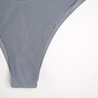 Плавки купальные женские MINAKU завышенные, цвет серый, размер 42 - Фото 7