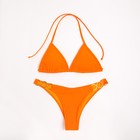 Купальник женский раздельный MINAKU с топом цвет оранжевый, размер 42 - фото 3758368