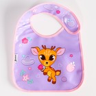 Нагрудник для кормления «Оленёнок» непромокаемый на липучке, с карманом - фото 38938387