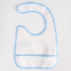 Нагрудник для кормления «Веселые подружки» непромокаемый на липучке, с карманом - Фото 5