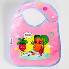 Нагрудник для кормления «Веселые подружки» непромокаемый на липучке, с карманом - Фото 6