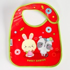 Нагрудник для кормления Крошка Я «Candy Bar» непромокаемый на липучке, с карманом - Фото 5