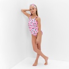 Купальник для девочки слитный MINAKU с повязкой, рост 134-140 см 7502978