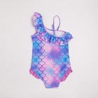 Купальник детский слитный MINAKU с повязкой, фиолетовый/синий, рост 104-110 см - Фото 5