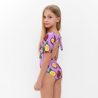 Купальник для девочки слитный MINAKU «Фрукты», сиреневый, рост 116-122 см - Фото 6