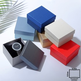 Коробочка подарочная под браслет/часы «Плетёнка», 9×9 (размер полезной части 8,5×8,5 см), цвет МИКС