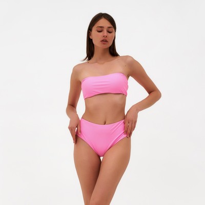 Топ купальный женский бандо MINAKU, цвет розовый размер 50