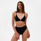 Топ купальный женский с треугольными чашечками MINAKU, цвет чёрный размер 44 - Фото 1