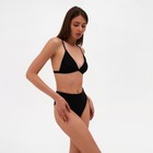 Топ купальный женский с треугольными чашечками MINAKU, цвет чёрный размер 44 - Фото 4