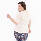 Брюки женские с принтом, цвет синий, размер 56 - фото 46795587