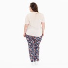 Брюки женские с принтом, цвет синий, размер 56 - фото 46795588