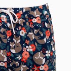 Брюки женские с принтом, цвет синий, размер 56 - фото 46795590