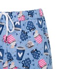 Брюки женские с принтом, цвет голубой, размер 50 - фото 53932101