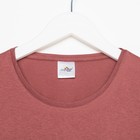 Футболка мужскаяс принтом, цвет кирпичный, размер 46 7819652