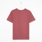 Футболка мужская с принтом, цвет кофе, размер 44 7819663