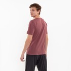 Футболка мужская с принтом, цвет кофе, размер 48 - фото 41943740