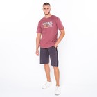 Футболка мужская с принтом, цвет кофе, размер 54 - фото 25388190