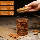 Банка стеклянная для сыпучих продуктов Magistro «Эко», 550 мл, 8.5×12.5 см - Фото 4