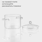 Кастрюля Magistro «Лия», 1.2 л, 14×16 см, жаропрочное стекло, прозрачная - Фото 2