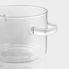 Кастрюля Magistro «Лия», 1.2 л, 14×16 см, жаропрочное стекло, прозрачная - Фото 4