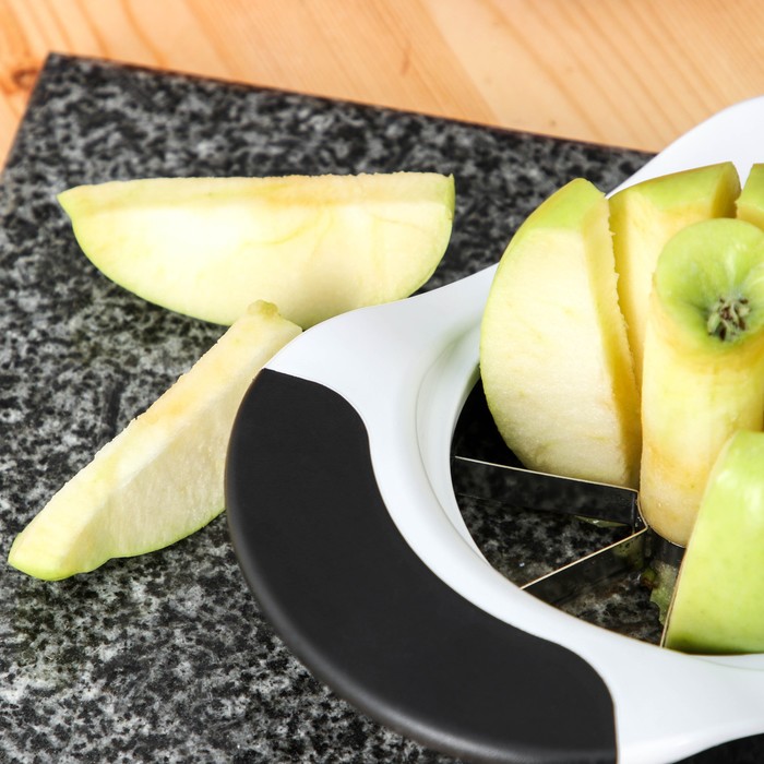 Овощерезка для фруктовой нарезки Magistro Vegan pro, 18,5×12×4 см, цвет чёрно-белый - фото 1905989851
