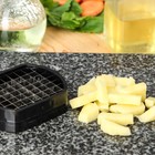 Слайсер для картофеля Magistro Vegan pro, 2 насадки и пушер, 10×8×14,5 см, цвет чёрно-белый - фото 4351542