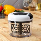 Блендер - овощерезка механический Magistro Vegan pro, 2 насадки, белый - Фото 3
