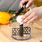 Блендер - овощерезка механический Magistro Vegan pro, 2 насадки, белый - Фото 4