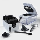 Овощерезка универсальная Magistro Vegan pro, 7 насадок, овощечистка, контейнер, чёрно-белая - Фото 1