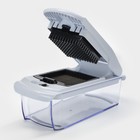 Овощерезка универсальная Magistro Vegan pro, 7 насадок, овощечистка, контейнер, чёрно-белая - Фото 2