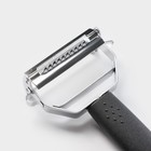 Овощерезка универсальная Magistro Vegan pro, 7 насадок, овощечистка, контейнер, чёрно-белая - Фото 13