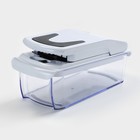 Овощерезка универсальная Magistro Vegan pro, 7 насадок, овощечистка, контейнер, чёрно-белая - Фото 3