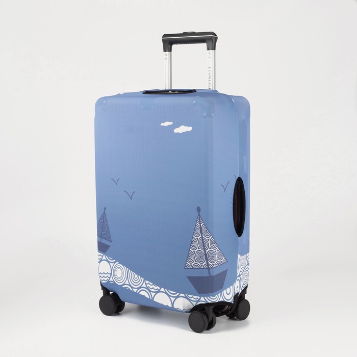 Чехол на чемодан 28", цвет голубой - Фото 1