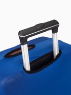 Чехол на чемодан на колёсах, 20" (S), однотонный, синий - Фото 6