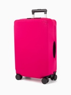 Чехол на чемодан на колёсах, 20" (S), однотонный, розовый - Фото 2