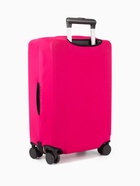 Чехол на чемодан на колёсах, 20" (S), однотонный, розовый - Фото 3