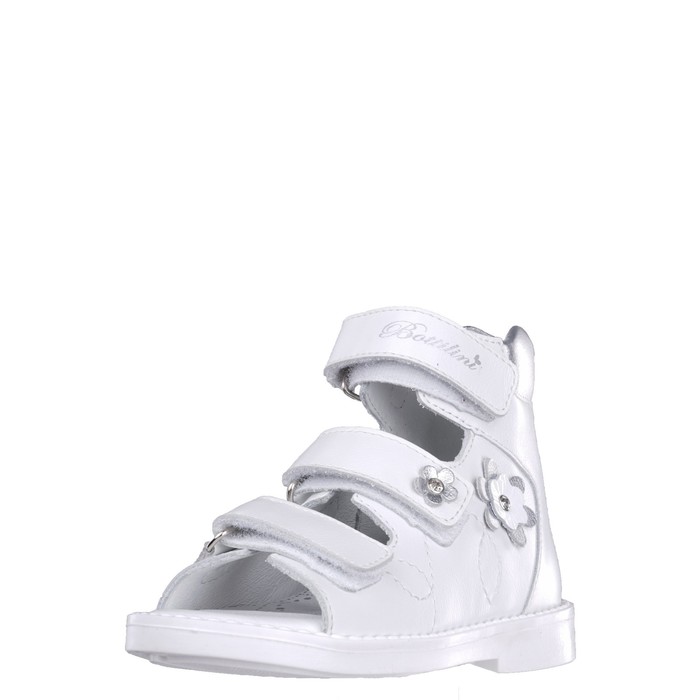 Сандалии детские, размер 30, цвет серебристый