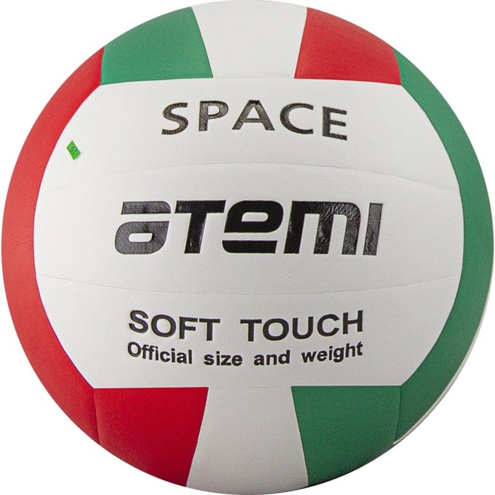 Мяч волейбольный Atemi SPACE, синтетическая кожа PU Soft, 18 п, клееный, окруж 65-67