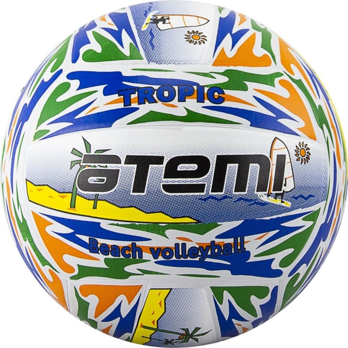 Мяч волейбольный Atemi TROPIC, резина, цветной, р. 5 , окруж 65-67