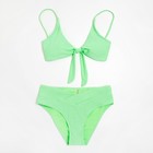 Купальник женский раздельный MINAKU «Summer joy» цвет салатовый, размер 46 - фото 27335861