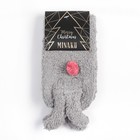 Носки женские махровые MINAKU с ушками, цвет серый, размер 36-39 (23-25 см) - фото 21581119