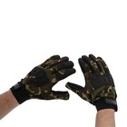 Перчатки мотоциклетные с защитными вставками, одноразмерные, милитари - Фото 1