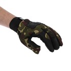 Перчатки мотоциклетные с защитными вставками, одноразмерные, милитари - Фото 3