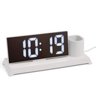 Часы - органайзер электронные, настольные, белая индикация, 11 x 25 см, от USB - фото 6596444