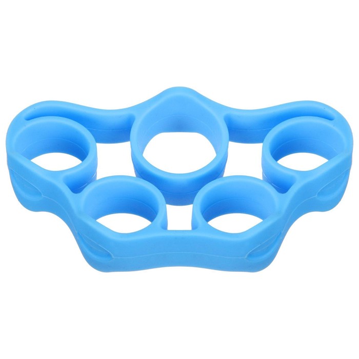 Эспандер для пальцев, нагрузка 3 кг (6,6 LB) 7,5 х 4 х 1,3 см, цвет голубой - Фото 1