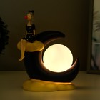 Настольная лампа "Девочка" LED от батареек 2хLR44 темно-синий 15,5х9,5х20 см - Фото 3