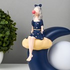 Настольная лампа "Девочка" LED от батареек 2хLR44 темно-синий 15,5х9,5х20 см - Фото 6